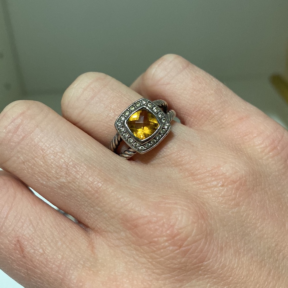 David Yurman Petite Albion ring in citrine
